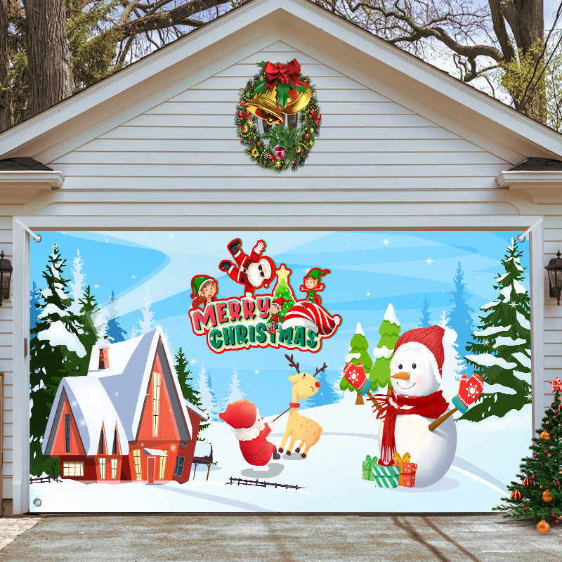 🎄Last Day Sale 49% OFF - 2025 Christmas and Halloween Reusable Garage Door Decoration