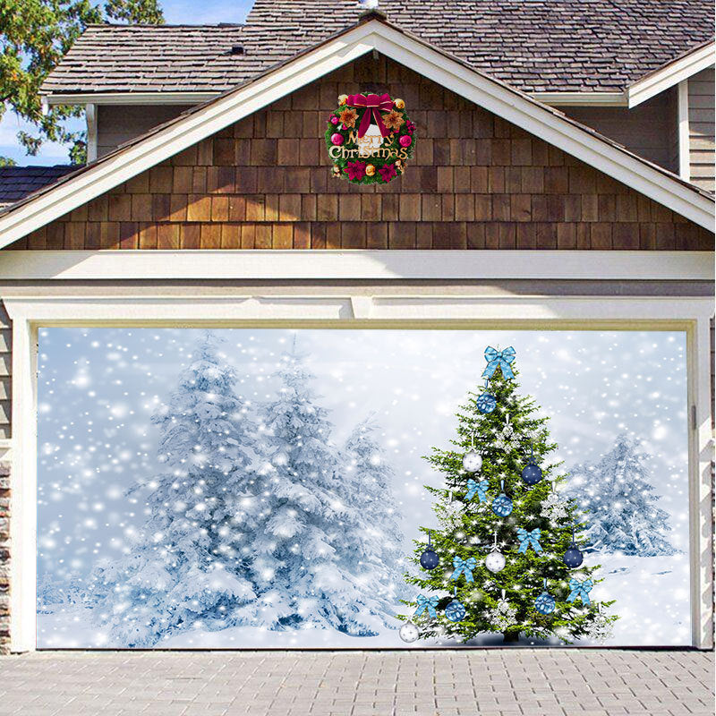 🎄Last Day Sale 49% OFF - 2025 Christmas and Halloween Reusable Garage Door Decoration