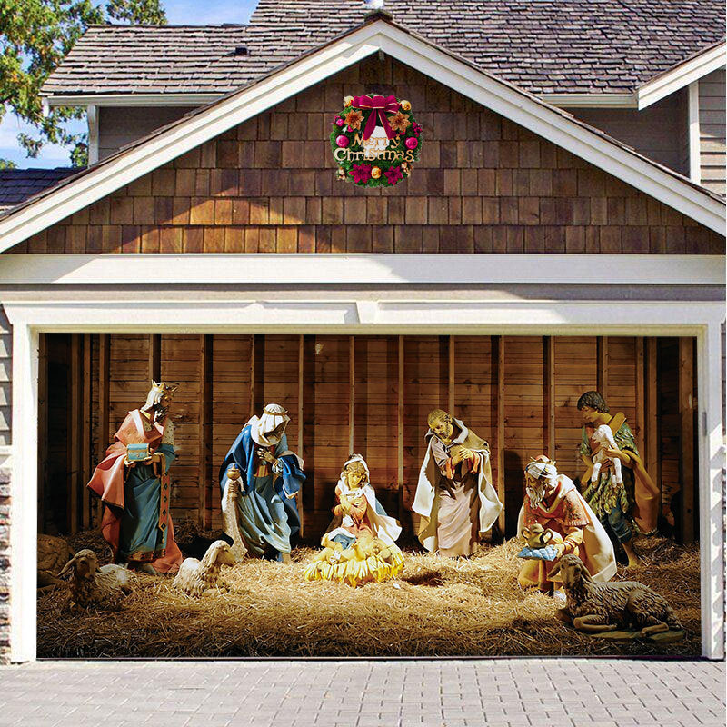 🎄Last Day Sale 49% OFF - 2025 Christmas and Halloween Reusable Garage Door Decoration