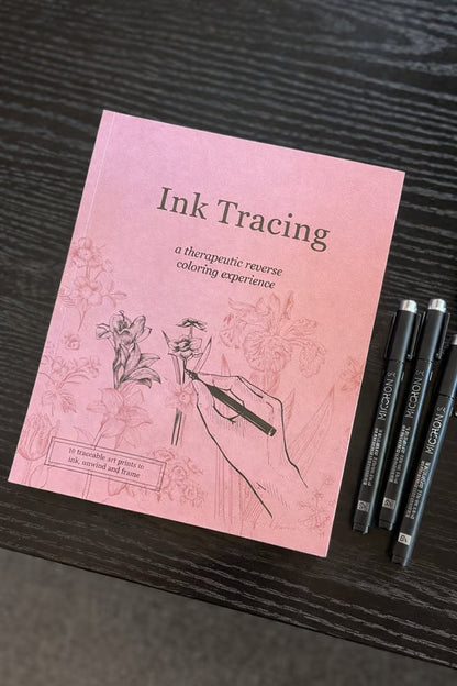 Beginner-Friendly💕Ink Tracing: A Therapeutic Reverse Coloring Experience📚(Deluxe Edition)
