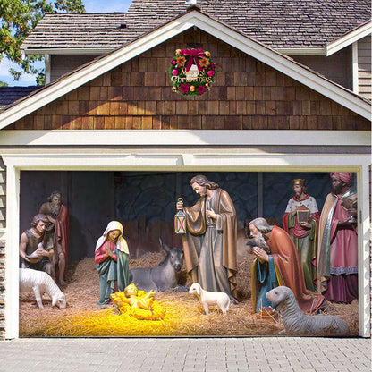 🎄Last Day Sale 49% OFF - 2025 Christmas and Halloween Reusable Garage Door Decoration