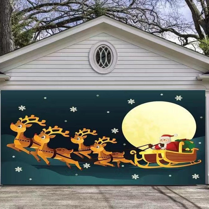 🎄Last Day Sale 49% OFF - 2025 Christmas and Halloween Reusable Garage Door Decoration