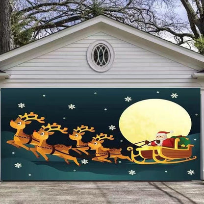 🎄Last Day Sale 49% OFF - 2025 Christmas and Halloween Reusable Garage Door Decoration