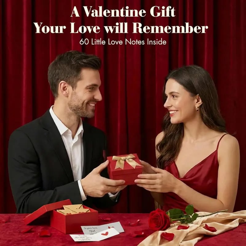 💌DIY Love Notes Box - Mini Blank Cards & Envelopes for Him/Her💕