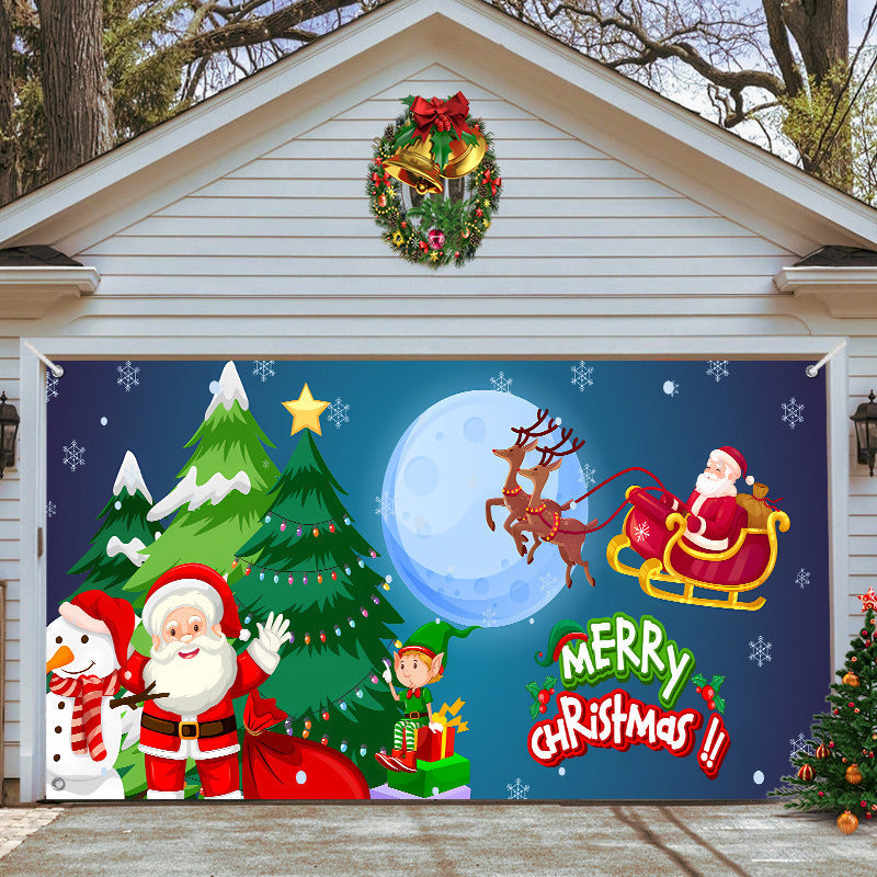 🎄Last Day Sale 49% OFF - 2025 Christmas and Halloween Reusable Garage Door Decoration