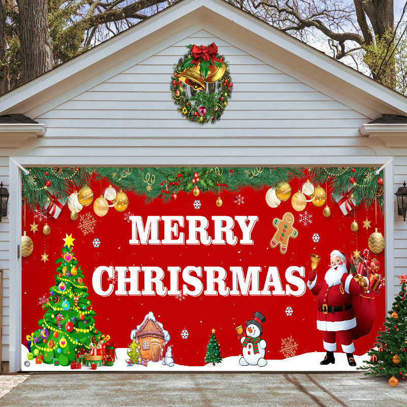 🎄Last Day Sale 49% OFF - 2025 Christmas and Halloween Reusable Garage Door Decoration