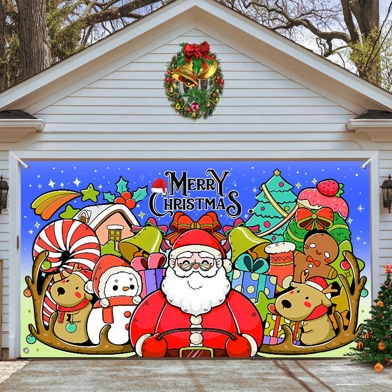 🎄Last Day Sale 49% OFF - 2025 Christmas and Halloween Reusable Garage Door Decoration