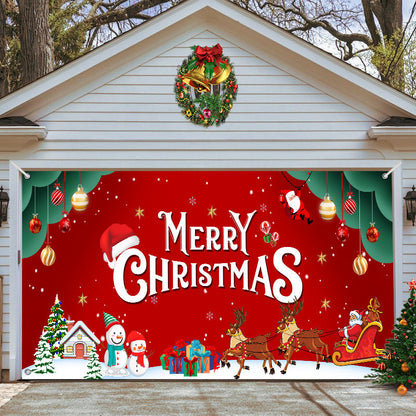 🎄Last Day Sale 49% OFF - 2025 Christmas and Halloween Reusable Garage Door Decoration