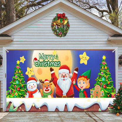 🎄Last Day Sale 49% OFF - 2025 Christmas and Halloween Reusable Garage Door Decoration