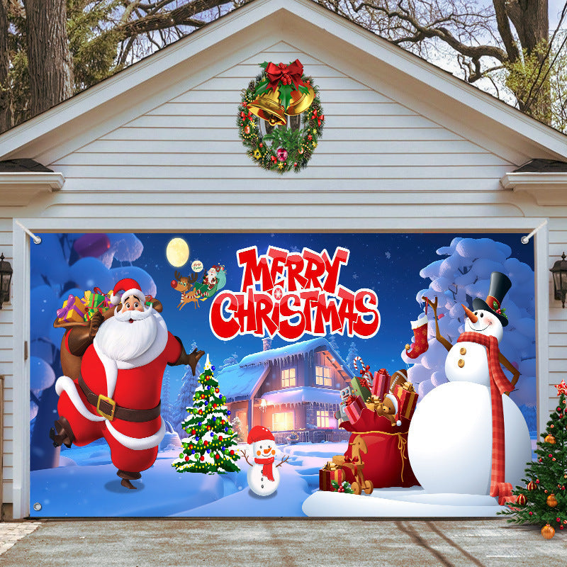 🎄Last Day Sale 49% OFF - 2025 Christmas and Halloween Reusable Garage Door Decoration