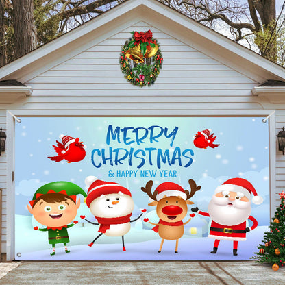 🎄Last Day Sale 49% OFF - 2025 Christmas and Halloween Reusable Garage Door Decoration
