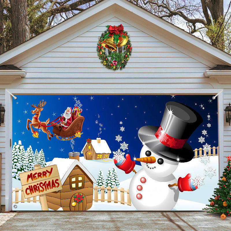 🎄Last Day Sale 49% OFF - 2025 Christmas and Halloween Reusable Garage Door Decoration