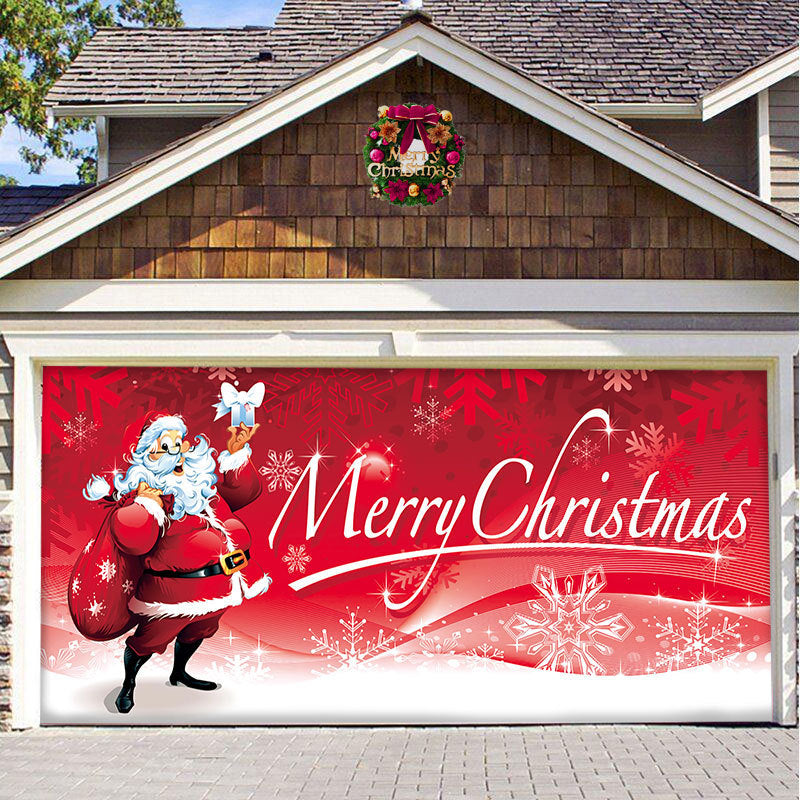 🎄Last Day Sale 49% OFF - 2025 Christmas and Halloween Reusable Garage Door Decoration