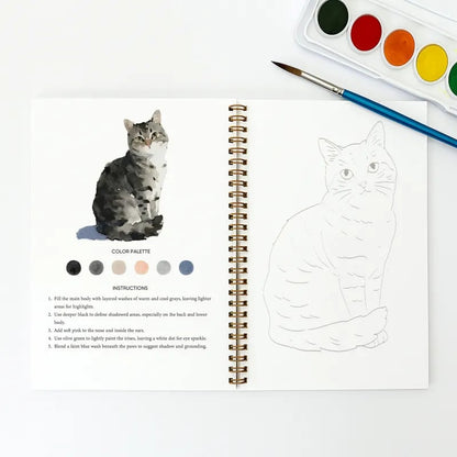 🔥HOT SALE 60%OFF🔥 - 🖼️Beginner-Friendly💕 Watercolor Workbook