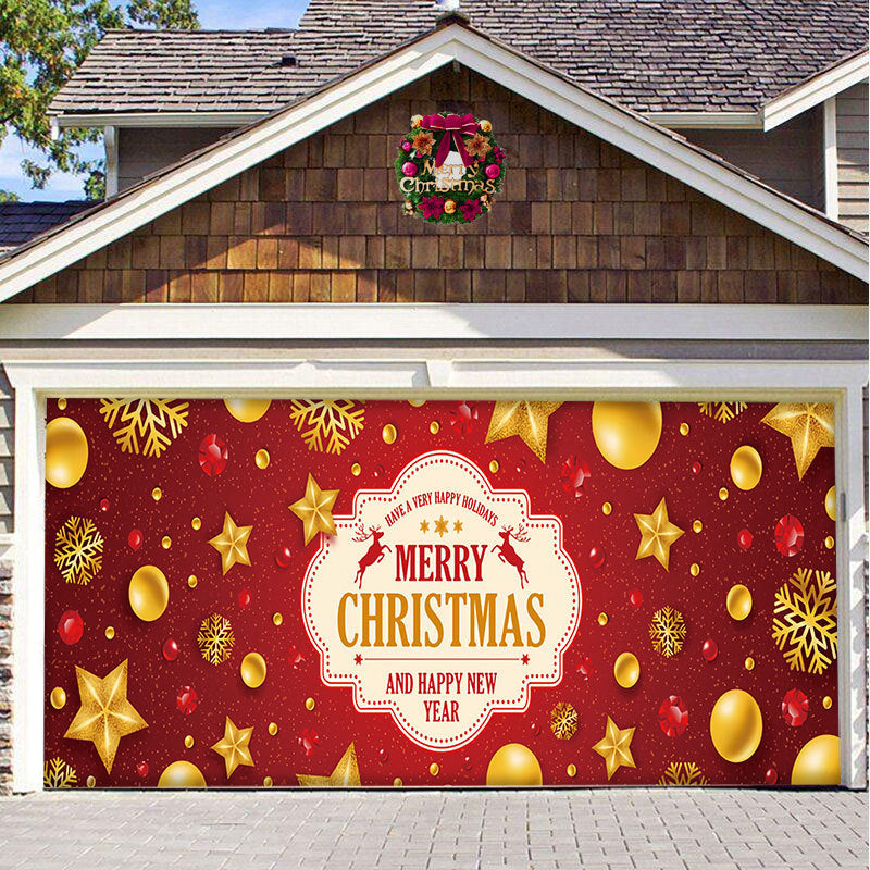 🎄Last Day Sale 49% OFF - 2025 Christmas and Halloween Reusable Garage Door Decoration