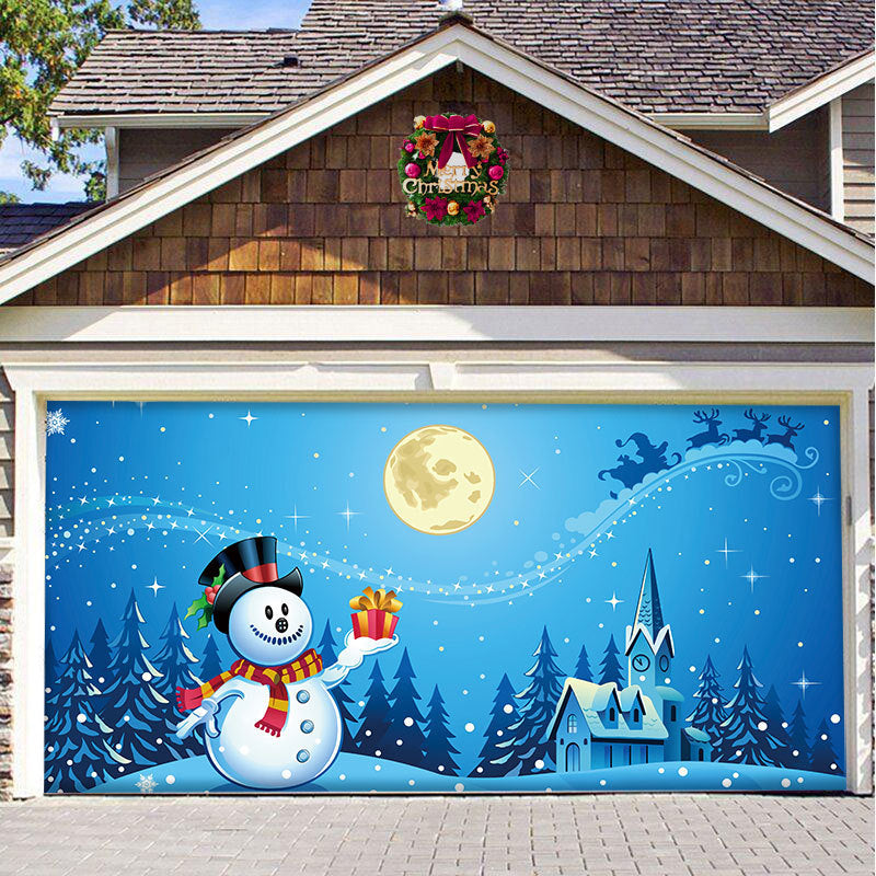 🎄Last Day Sale 49% OFF - 2025 Christmas and Halloween Reusable Garage Door Decoration