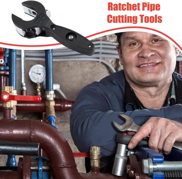 🔥Ratchet-type Pipe Cutter, One-hand Fast Pipe Cutting Tool