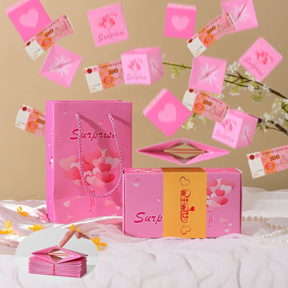 Bounce Red Envelope Gift Box Wear-resistant And Durable Creative Gift Toys Birthday Surprise Jumping Box Thick Material New Year