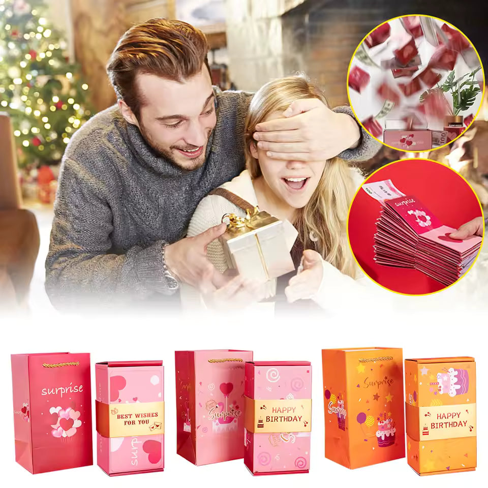 Bounce Red Envelope Gift Box Wear-resistant And Durable Creative Gift Toys Birthday Surprise Jumping Box Thick Material New Year