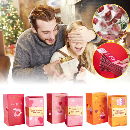 Bounce Red Envelope Gift Box Wear-resistant And Durable Creative Gift Toys Birthday Surprise Jumping Box Thick Material New Year