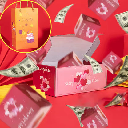 Bounce Red Envelope Gift Box Wear-resistant And Durable Creative Gift Toys Birthday Surprise Jumping Box Thick Material New Year