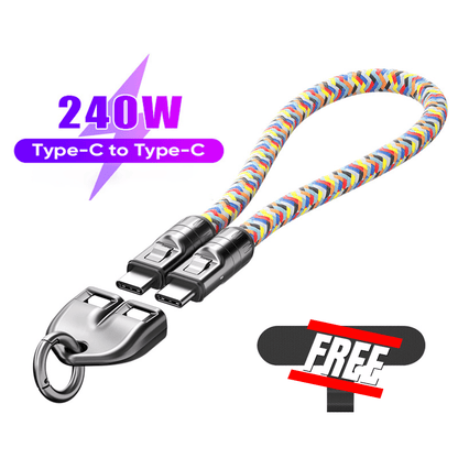 🔥 49% OFF🔥C to C 240W Charging Cable with Wearable Bracelet Design