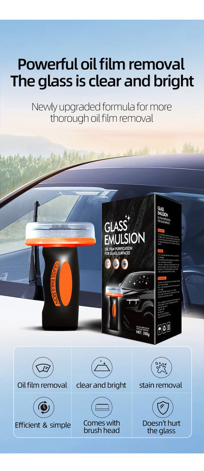 🔥LAST DAY ONLY 49% OFF🚗🧼Automotive Oil Film Cleaning Brush for Car Windows – Glass Cleaning Board